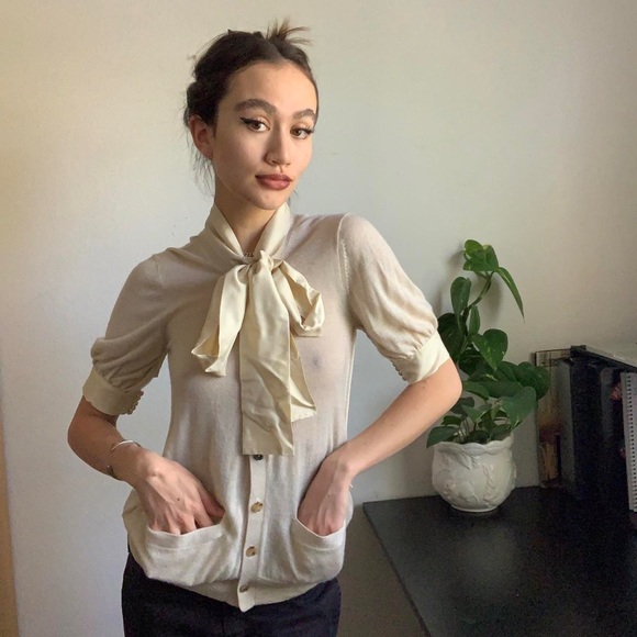 SACAI BUTTON UP BLOUSE - Picture 2 of 4